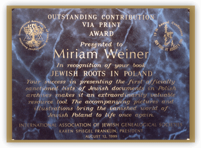 Outstanding Contribution Via Print Award, 1999 (large)